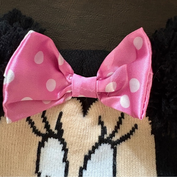 Minnie Mouse Baby Disney Fleece Pom Ears and Bow Hat - Picture 5 of 7